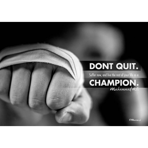 #105 Dont quit. Suffer now
